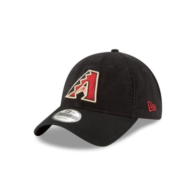 Black Arizona Diamondbacks Hat - New Era MLB Core Classic 9TWENTY Adjustable Caps USA8136729